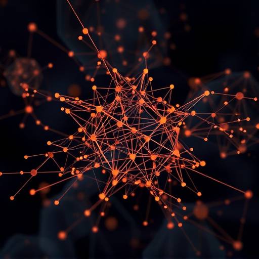 Un'illustrazione di una rete neurale artificiale che rappresenta l'intelligenza artificiale.